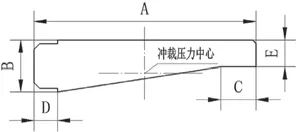 不对称件冲断模具的研究及柔性化设计的图1